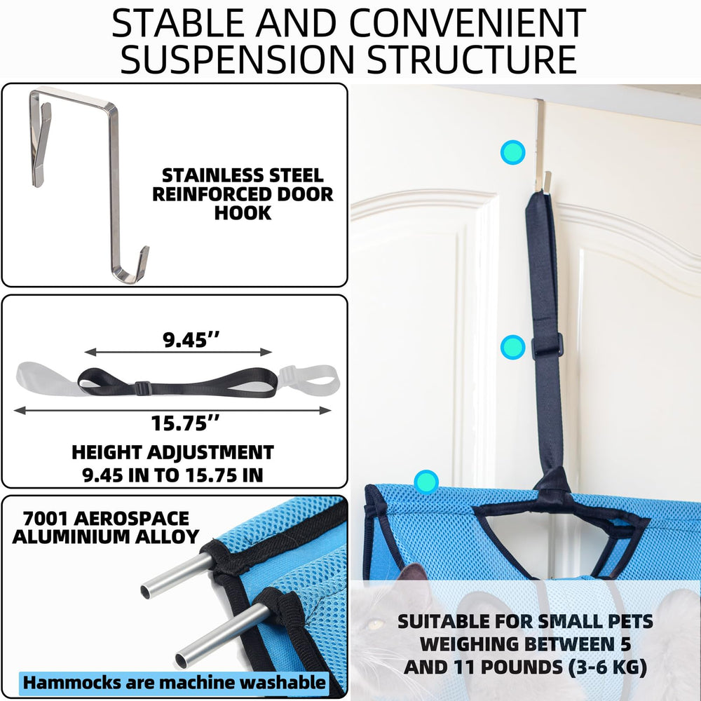 MIFNRO hamaca de grooming con altura ajustable y correas para comodidad.