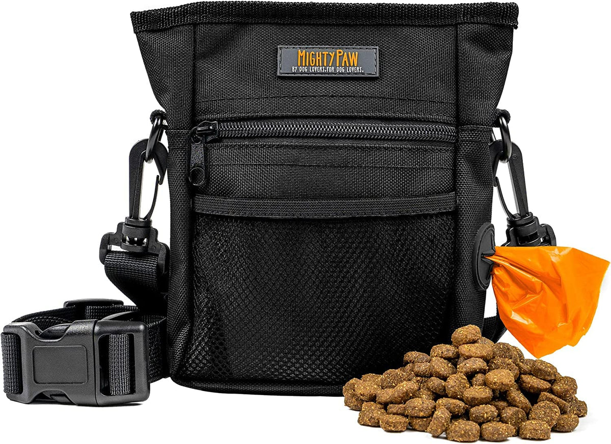 Mighty Paw bolsa golosinas con cierre magnetico evita derrames durante paseos
