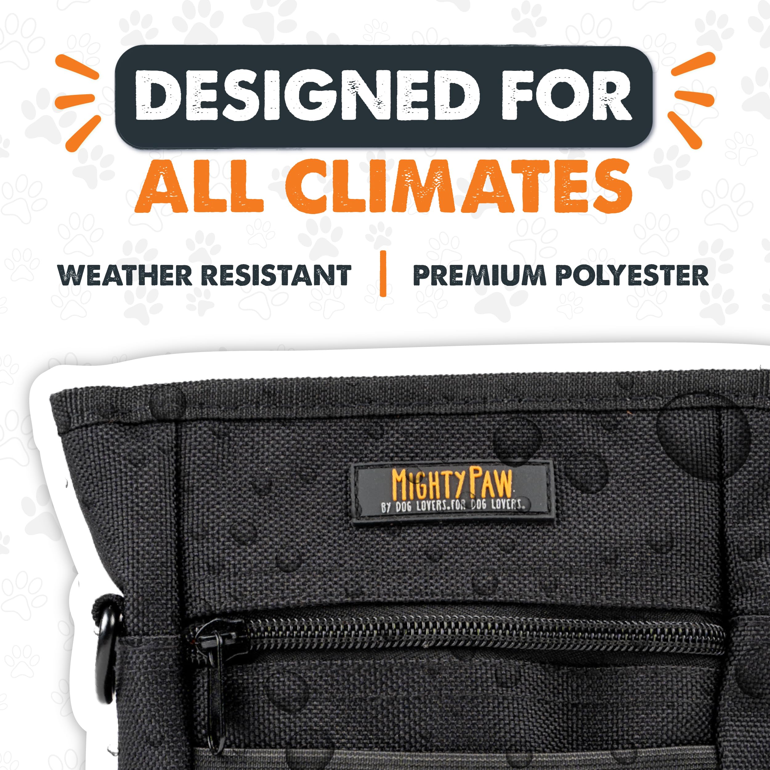 Mighty Paw clip metálico resistente para fijar la bolsa a la correa