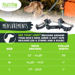 Hebilla reforzada de Mighty Paw para collar duradero en exteriores.
