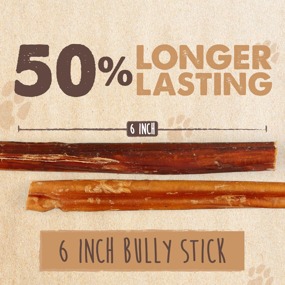 Mighty Paw Naturals Bully Sticks, olor reducido, experiencia más agradable en casa