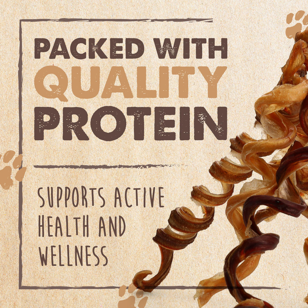 Mighty Paw Naturals Curly Bully Sticks ingrediente único carne de res