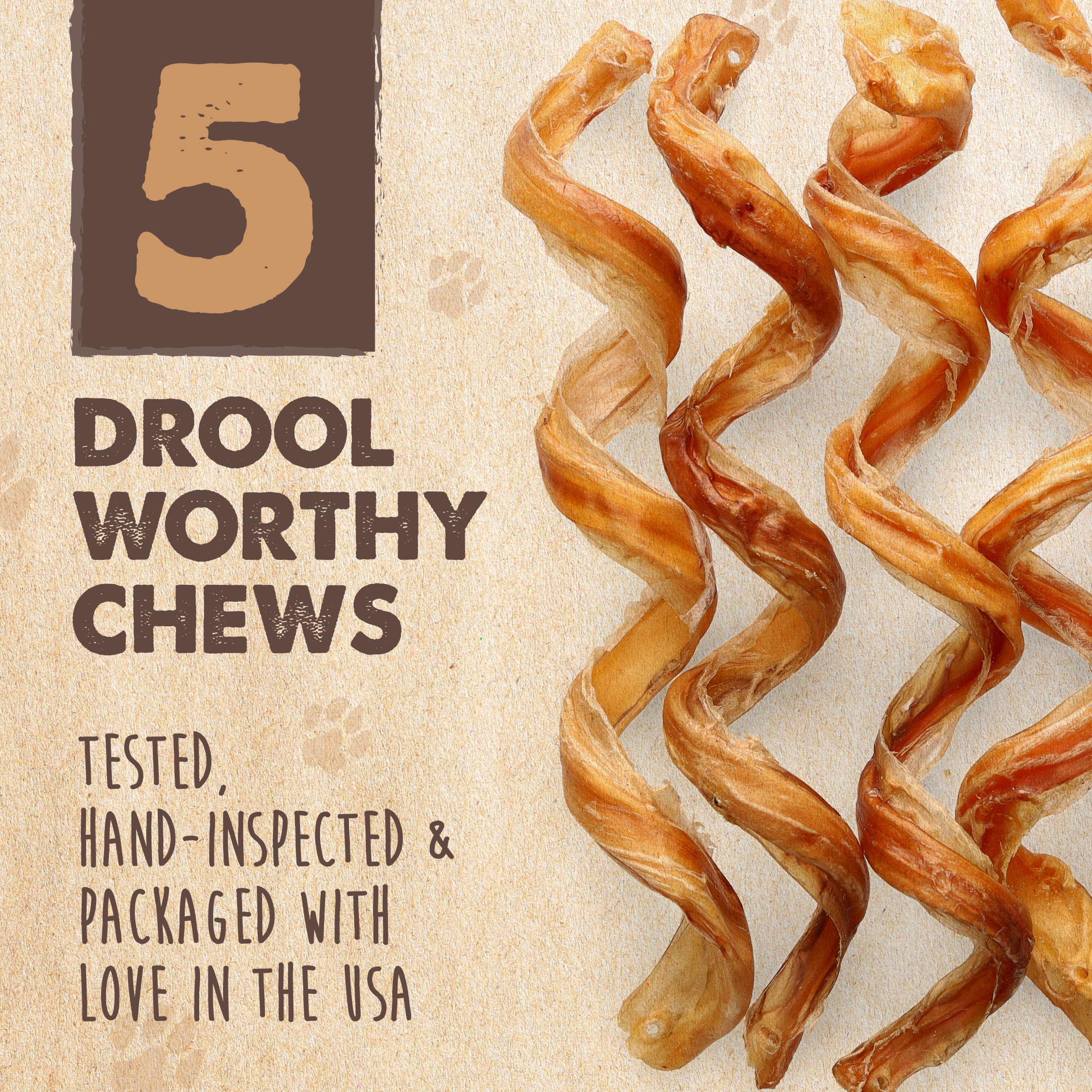 Mighty Paw Naturals Curly Bully Sticks para perros pequeños