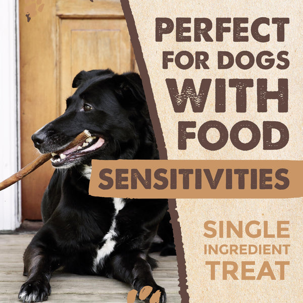 Mighty Paw Naturals, palitos bully para perros, aptos para todas las edades.