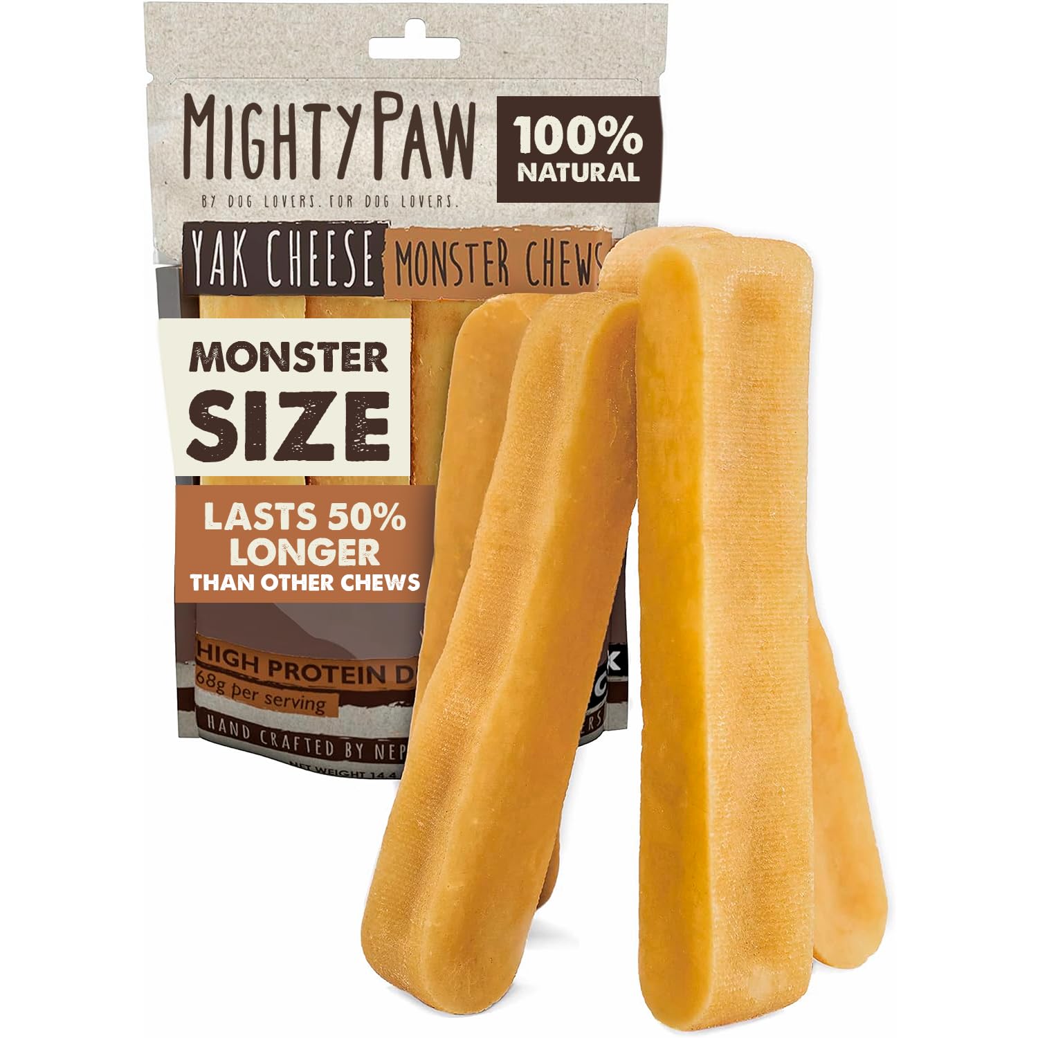  Mighty Paw Yak Cheese empaque de cuatro unidades para premiar