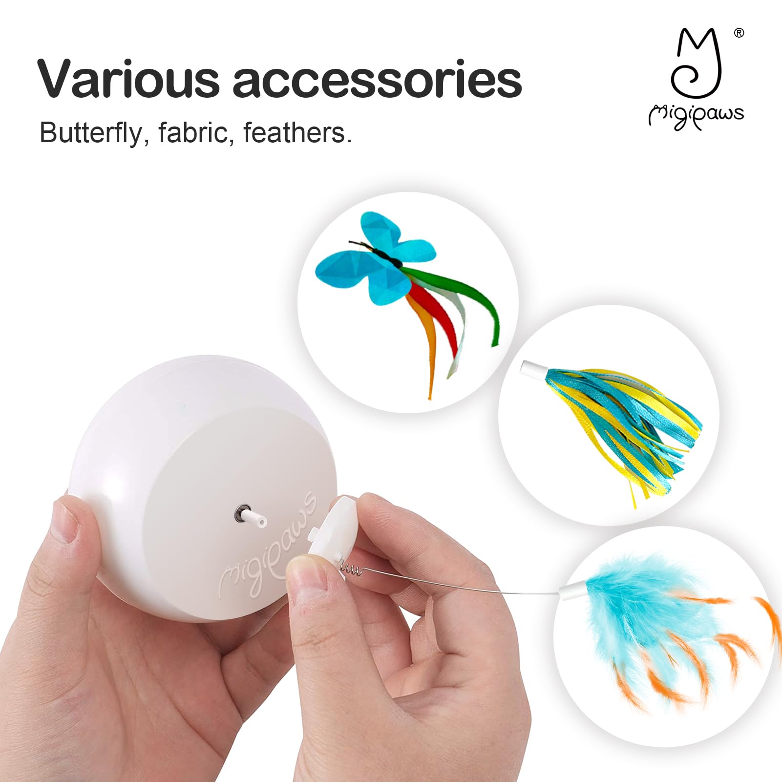 Migipaws Reemplazo Mariposa: accesorio extra para juego variado y activo