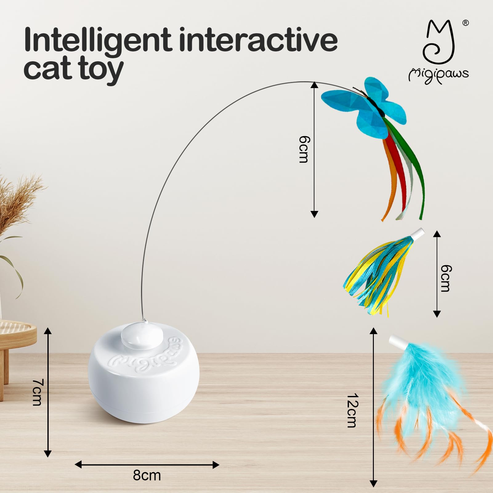 Migipaws Reemplazo Pluma: pieza adicional para ampliar la diversión