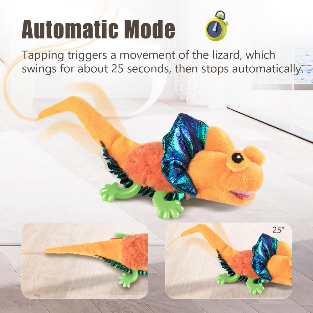 Migipaws Lagarto juego en casa varita: experiencia versátil para gatos curiosos.