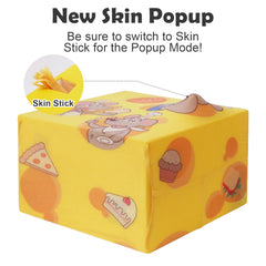 Migipaws MigiBox en caja de cartón ofrece juego de orificios para explorar.