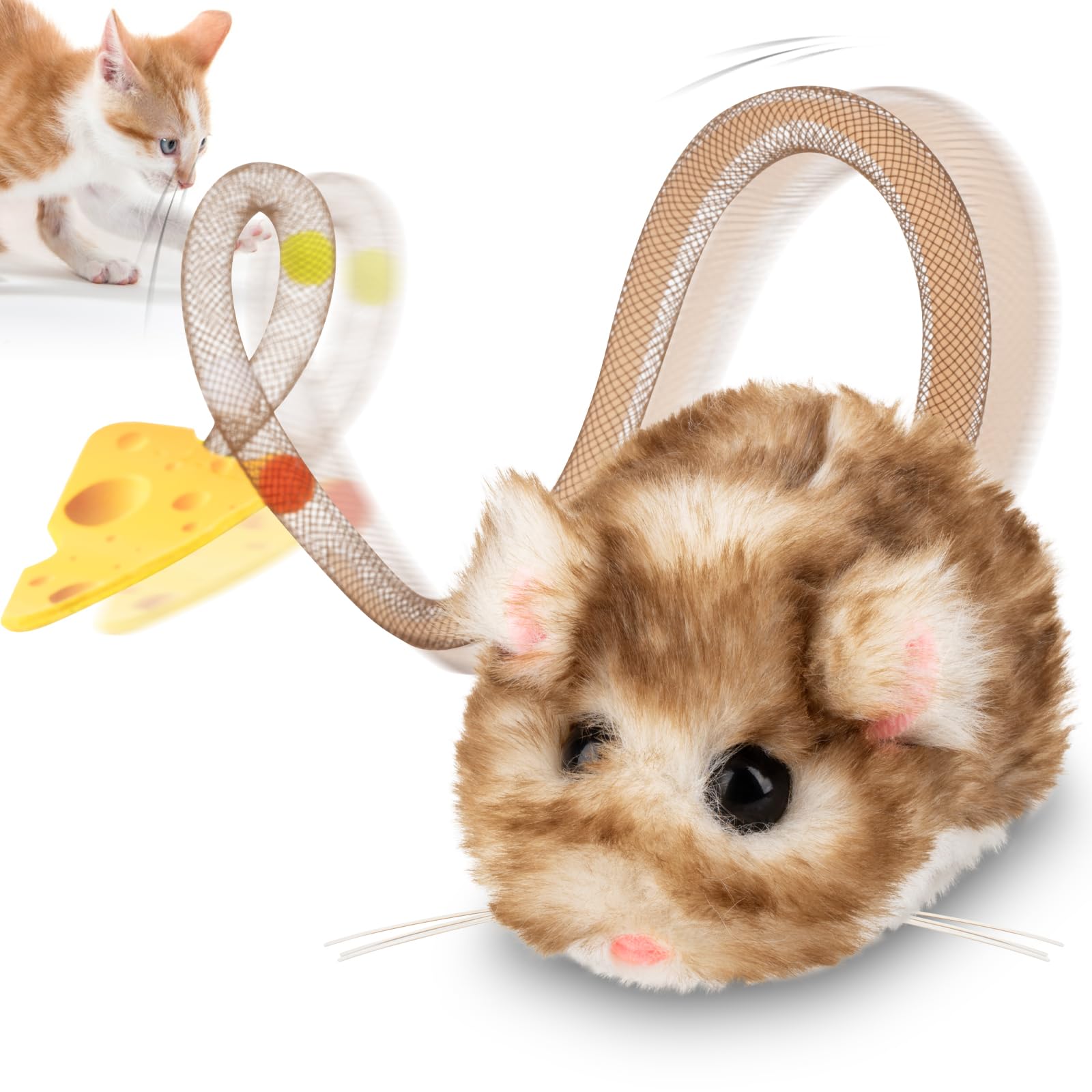 Migipaws Migimouse 360° giro: estimula la caza y el ejercicio diario