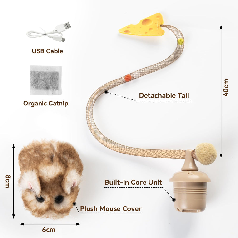 Migipaws Migimouse Inserto de hierba gatera orgánica: atrae al gato con fragancia natural