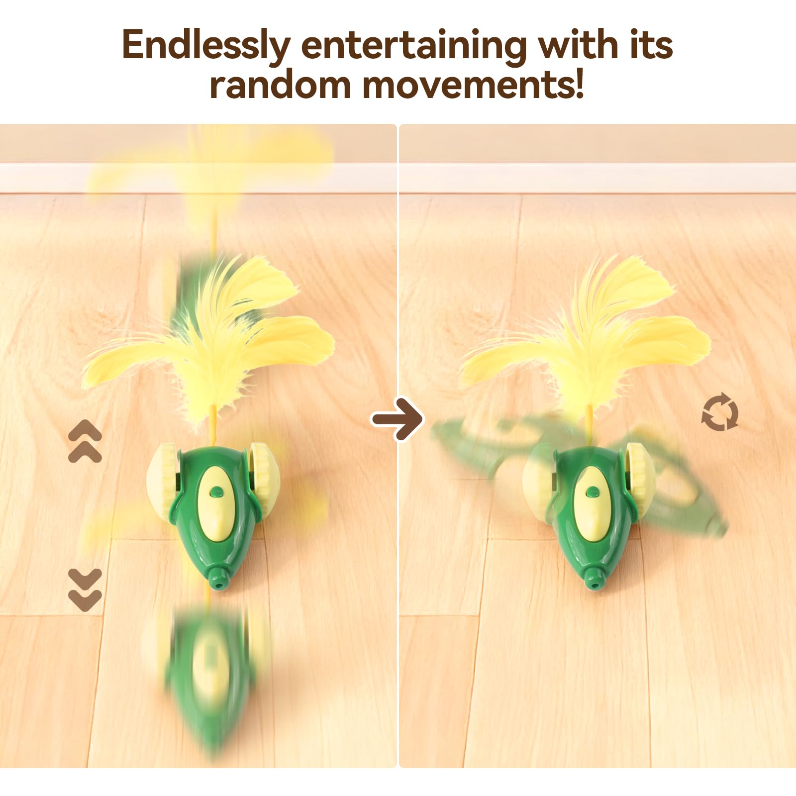 Migicar muestra juego interactivo automático para felinos activos.