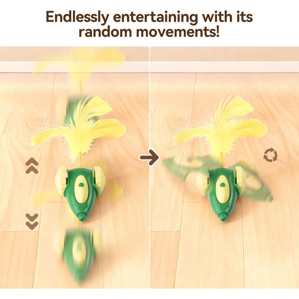 Migicar muestra juego interactivo automático para felinos activos.