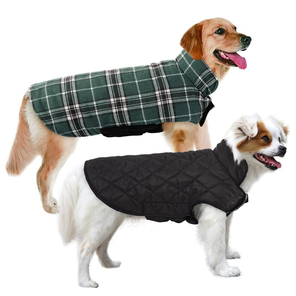MIGOHI chaqueta invernal para perros, frontal, ofrece protección contra viento y humedad.