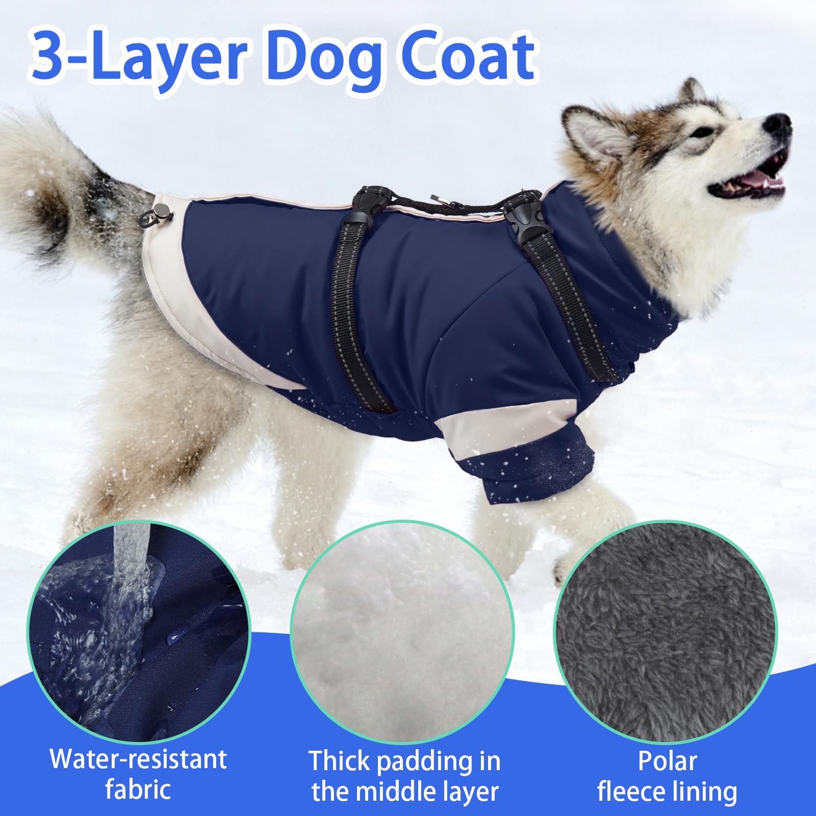 Chaqueta impermeable MIGOHI con forro polar suave.