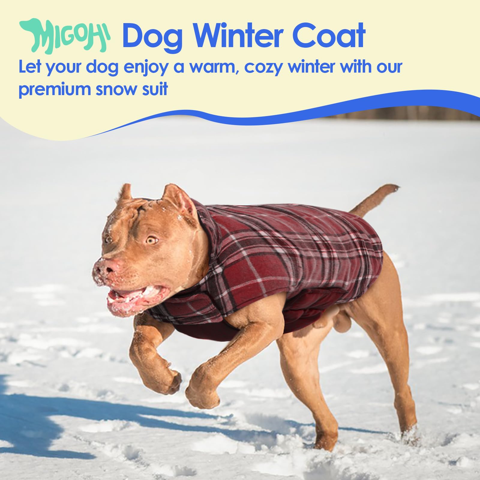 MIGOHI chaqueta para perro, vientre elástico para mejor ajuste