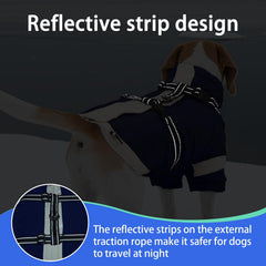 MIGOHI chaqueta perro refleja 360° para visibilidad nocturna.