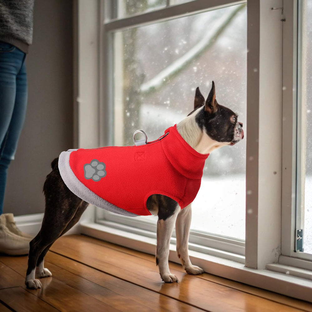 Mihachi chaleco para perro, material forro polar suave y cálido.