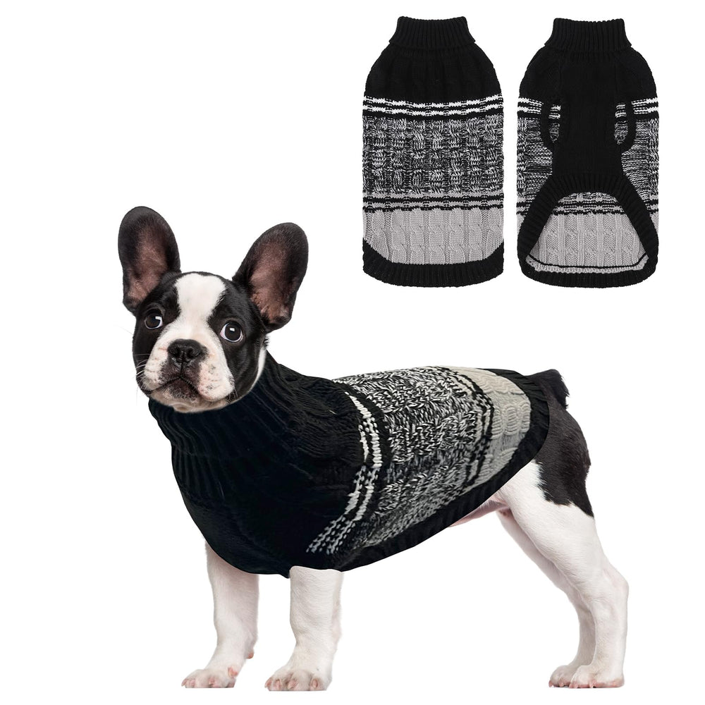 Mihachi sudadera para perro de punto cálido con cuello alto, ideal para días fríos