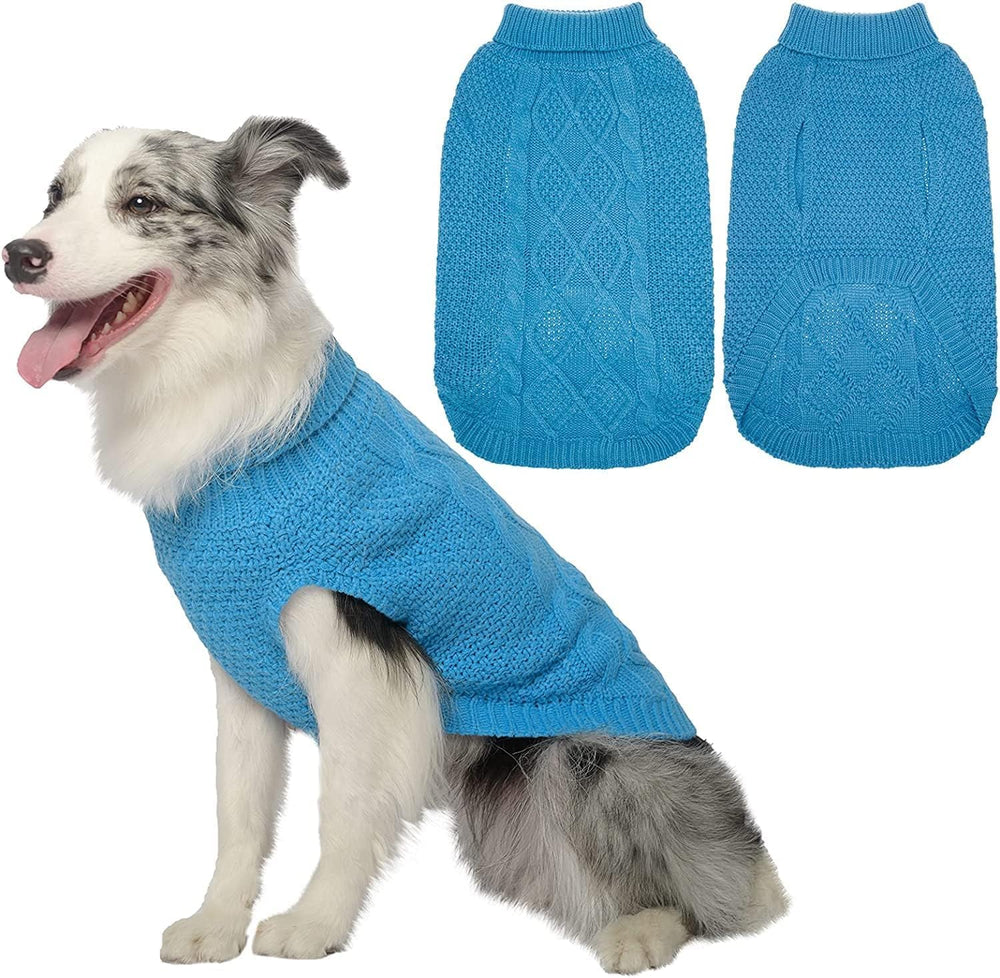 Mihachi sudadera para perro con cuello alto y trenza, estilo para paseos.