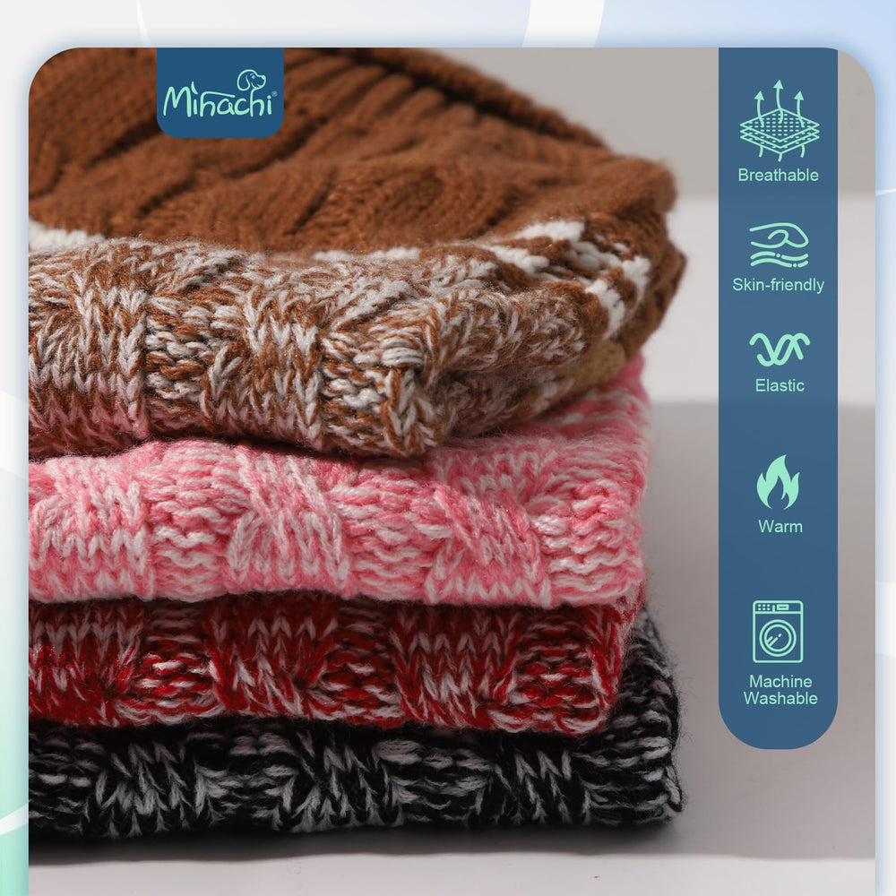 Mihachi sudadera rosa para uso diario en clima frío