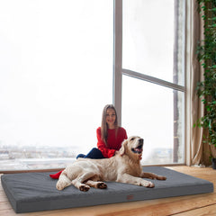 MIHIKK cama para perro ortopédica impermeable con cubierta lavable, ideal para accidentes.