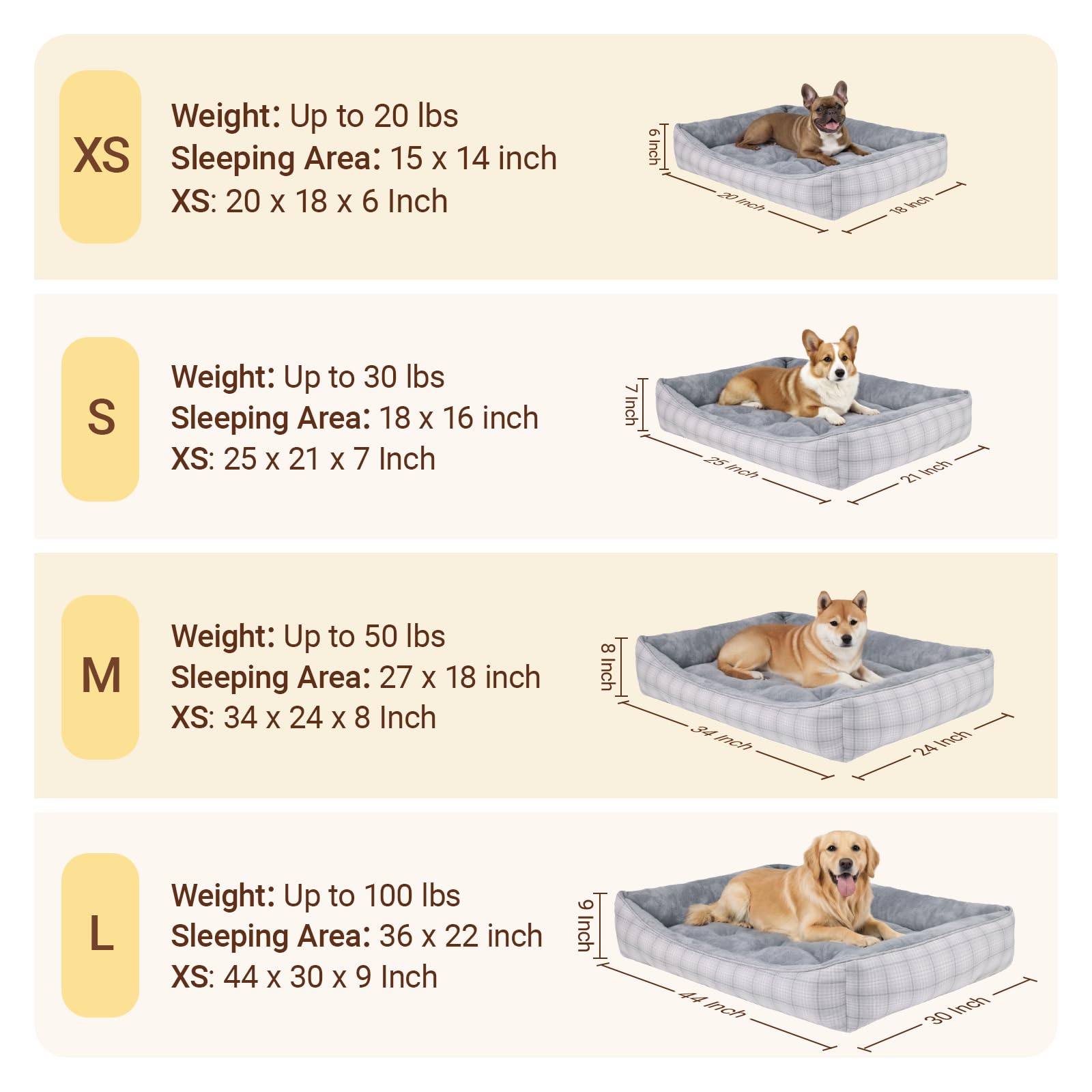 MIHIKK cama extragrande lavable a máquina, fácil de limpiar.
