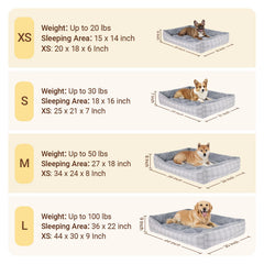 MIHIKK cama extragrande lavable a máquina, fácil de limpiar.