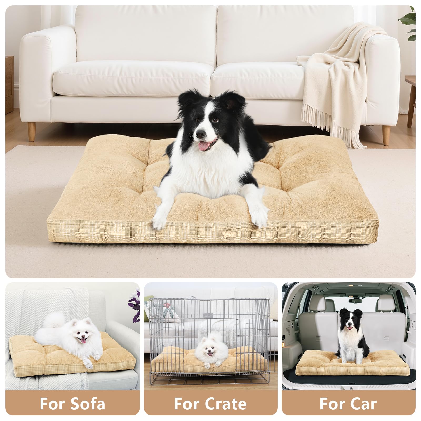 MIHIKK cama para perros XL, ideal para dormitorio y sala