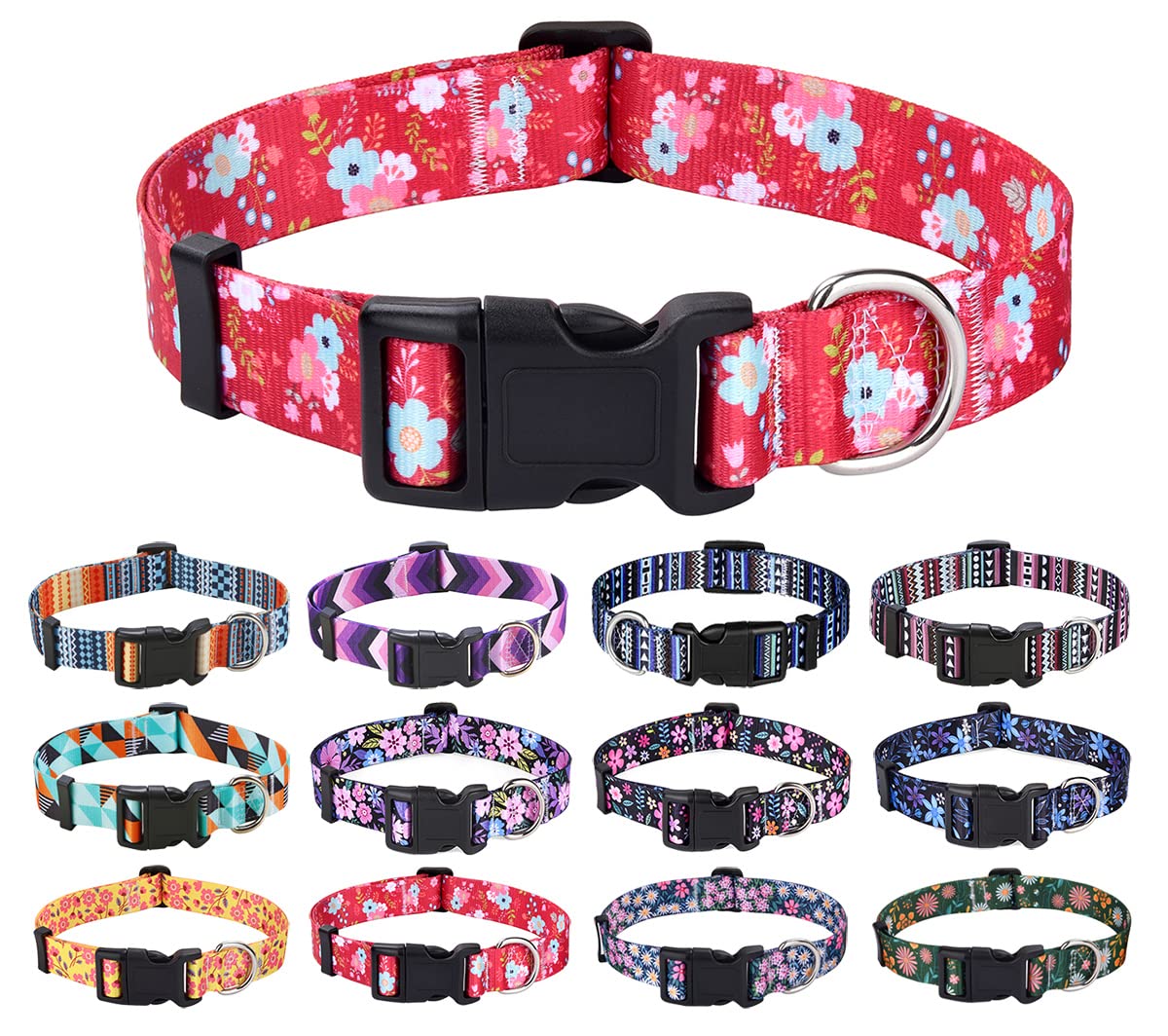 Collar Mihqy con patrón bohemio floral para paseos con estilo
