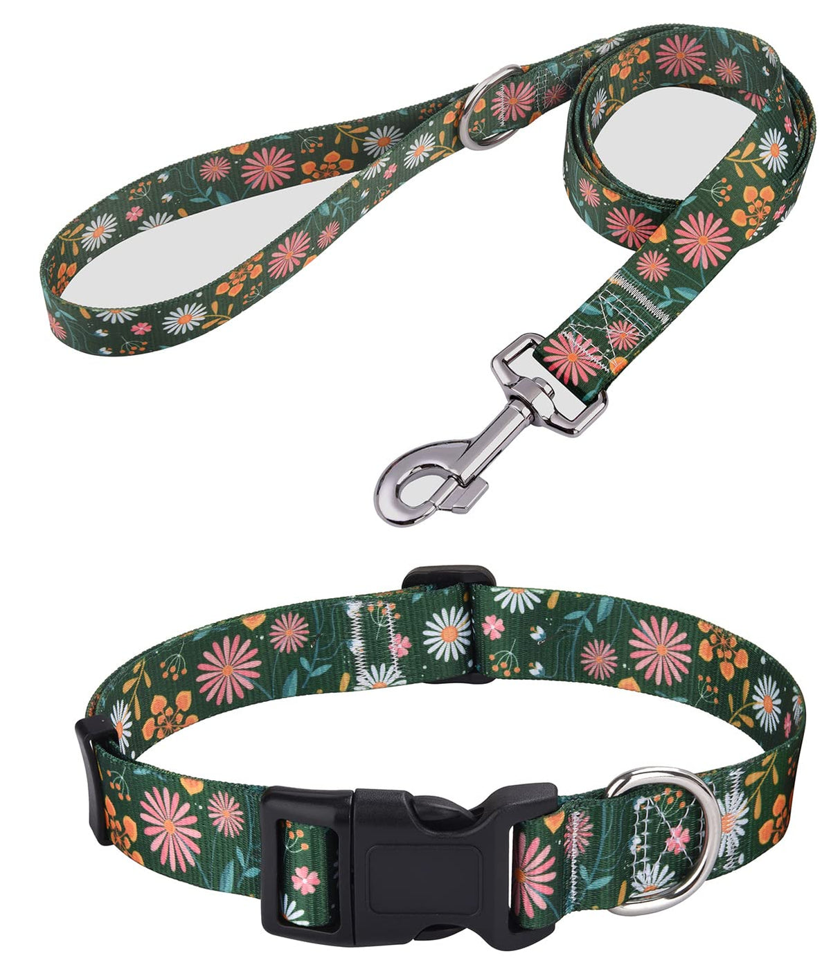 Mihqy collar y correa bohemia floral tribal para paseos con estilo.