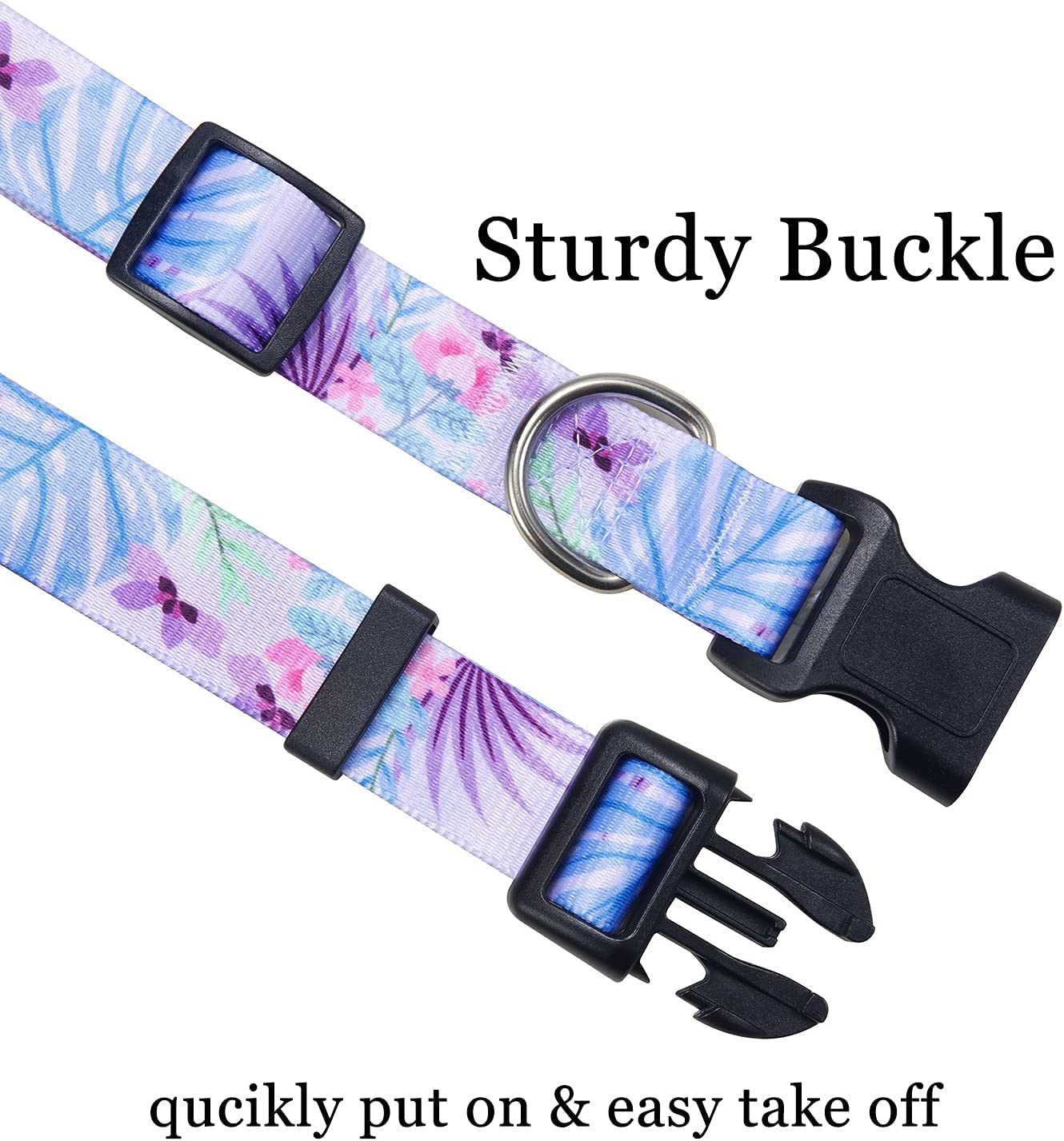 Correa Mihqy para perro, estilo bohemio floral, suave y duradera para paseos.