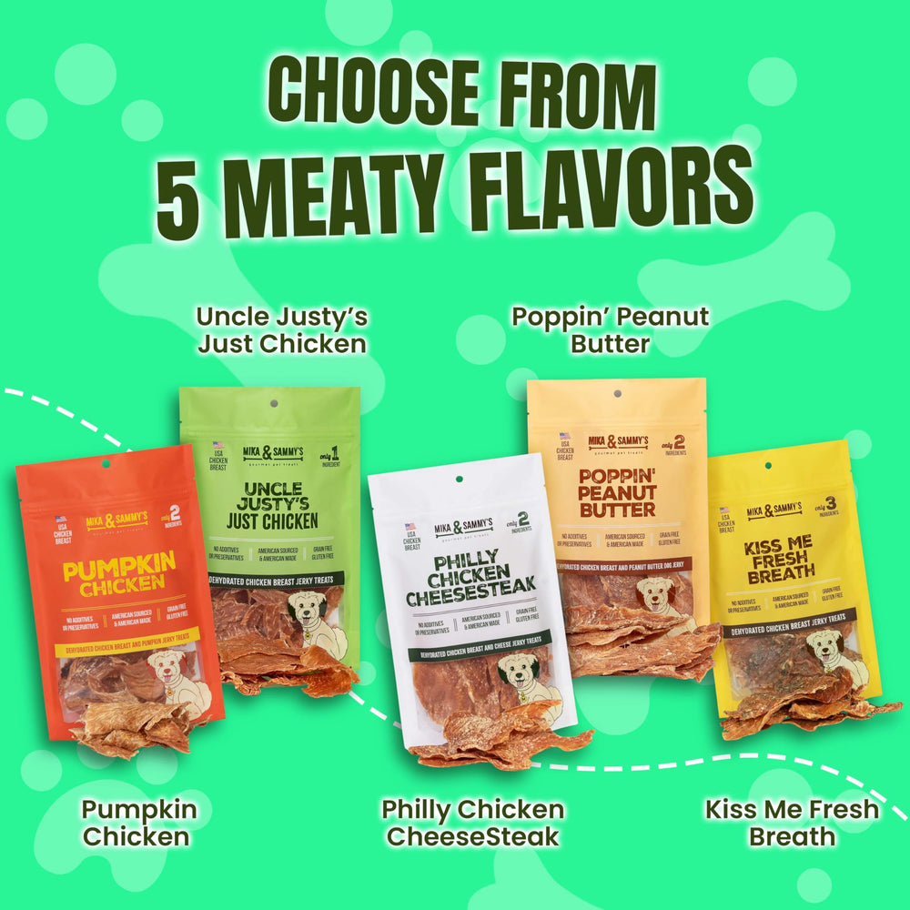 Cocción lenta de Mika y Sammy's Jerky, aroma intenso que atrae al perro.