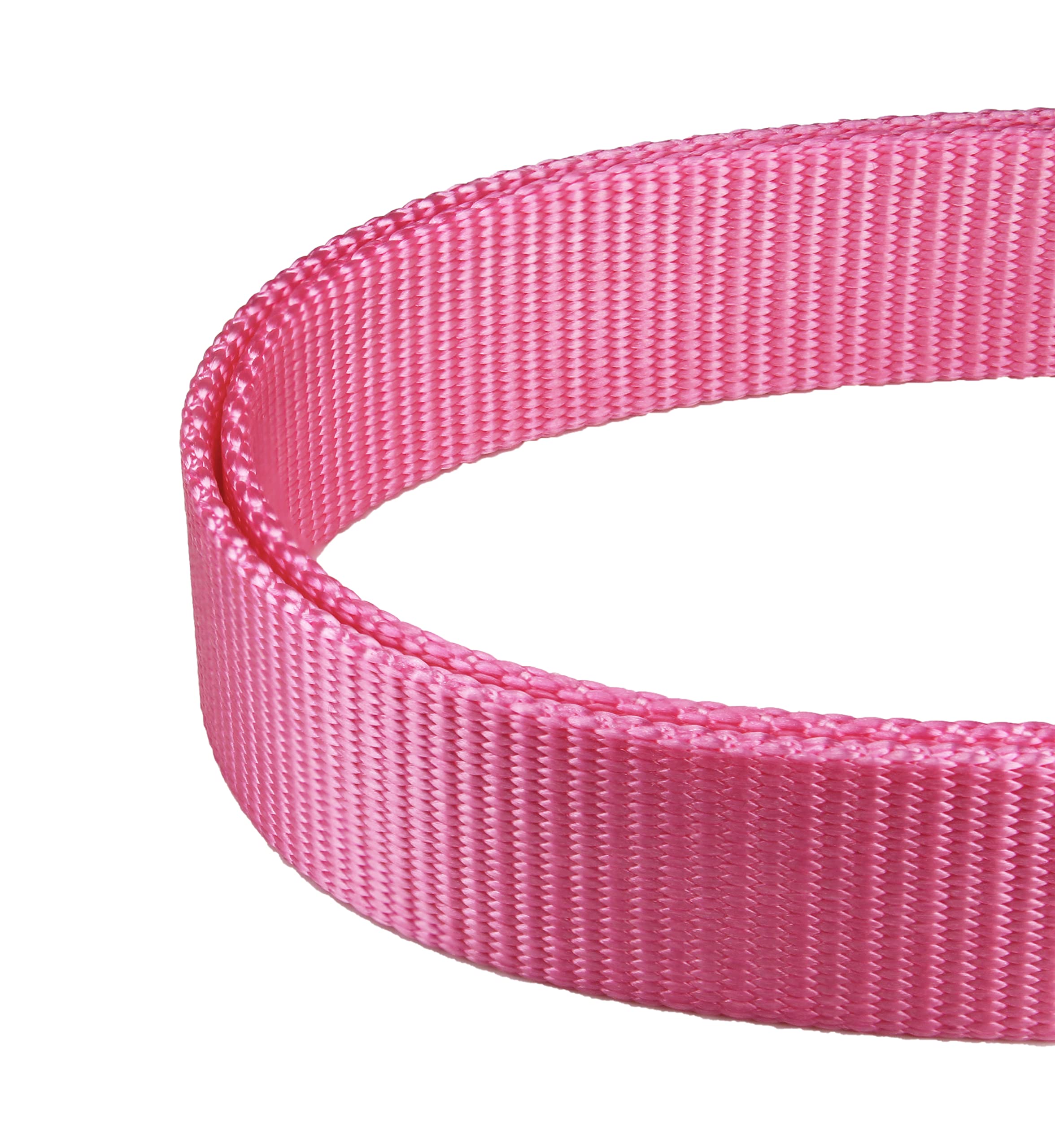 Collar Mikivery ajustable rosa, diseño seguro para evitar tirones durante el entrenamiento.
