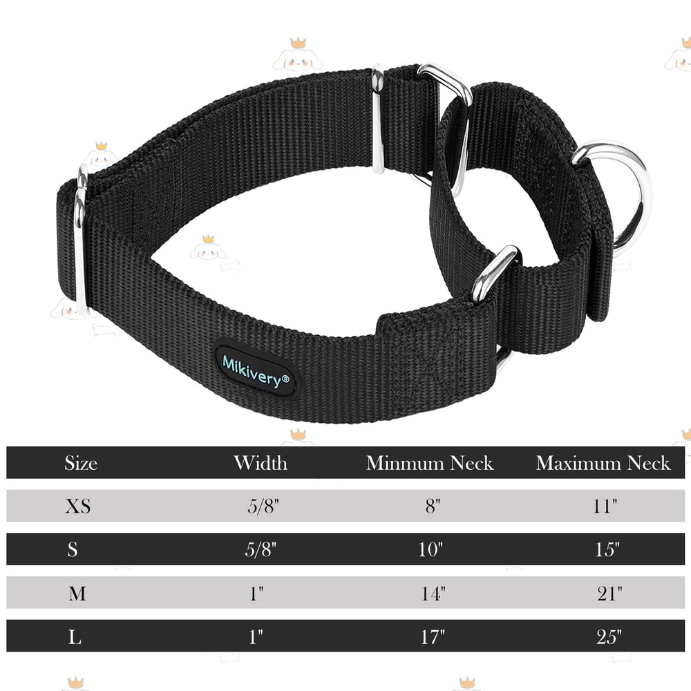 Mikivery collar nylon tejido suave, duradero y cómodo para el cuello del perro.