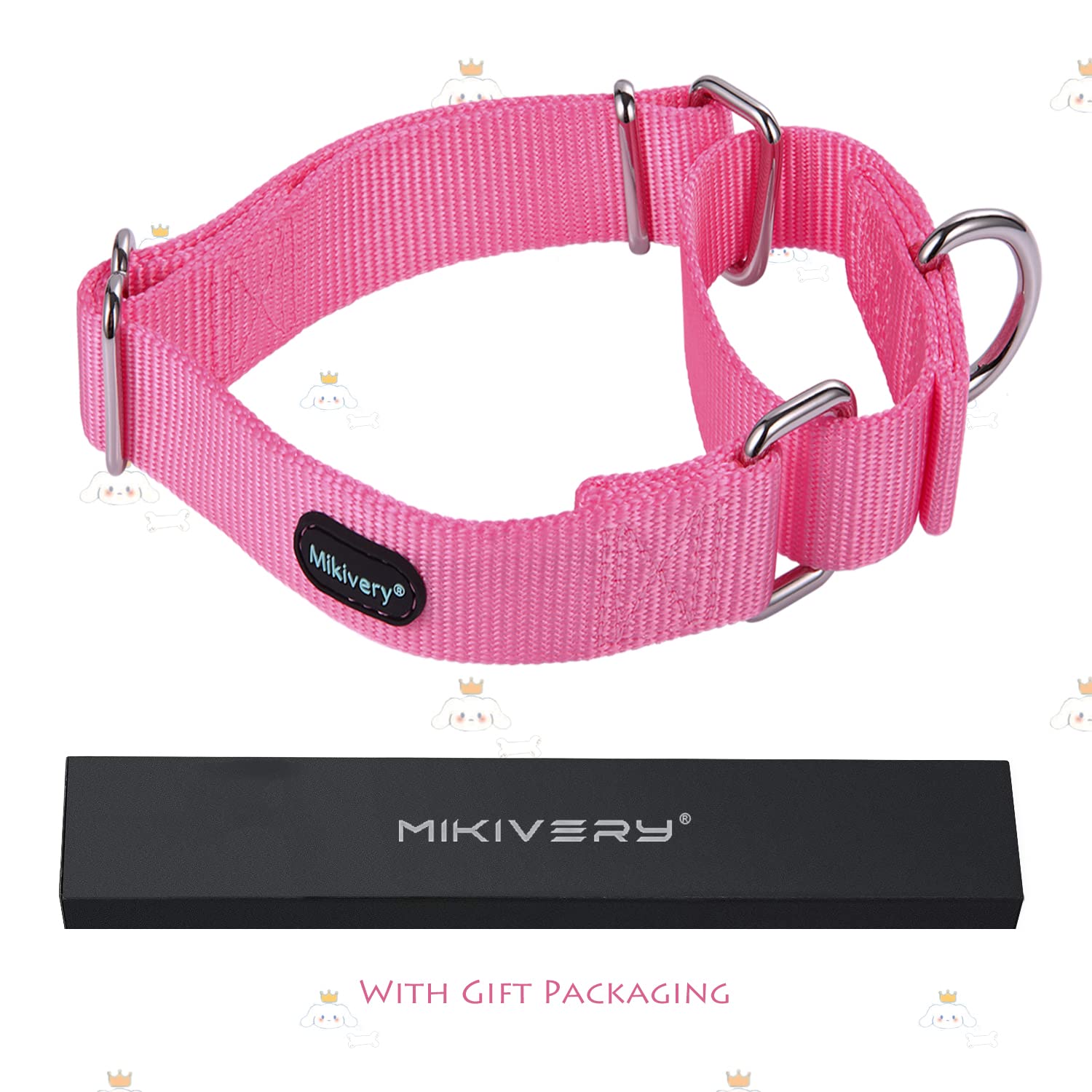 Collar Mikivery para paseos con perros de todos tamaños, cómodo y colorido.