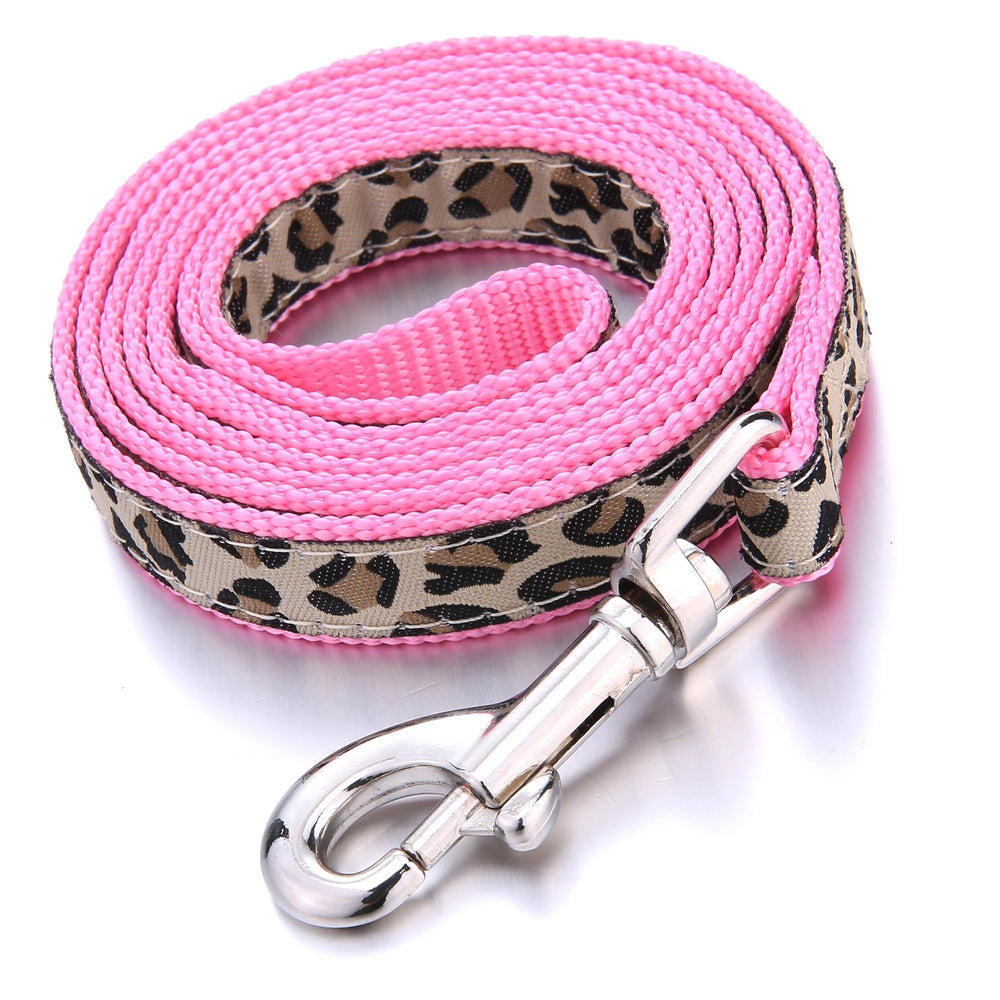 Arnés y collar rosa para perros pequeños, estilo Mile High Life.