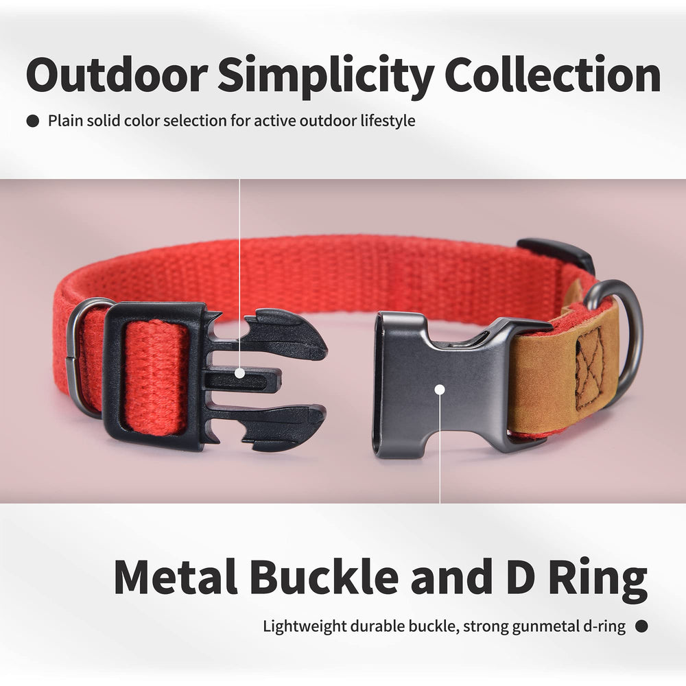 Mile High Life collar rojo para perros grandes, tamaño ajustable.
