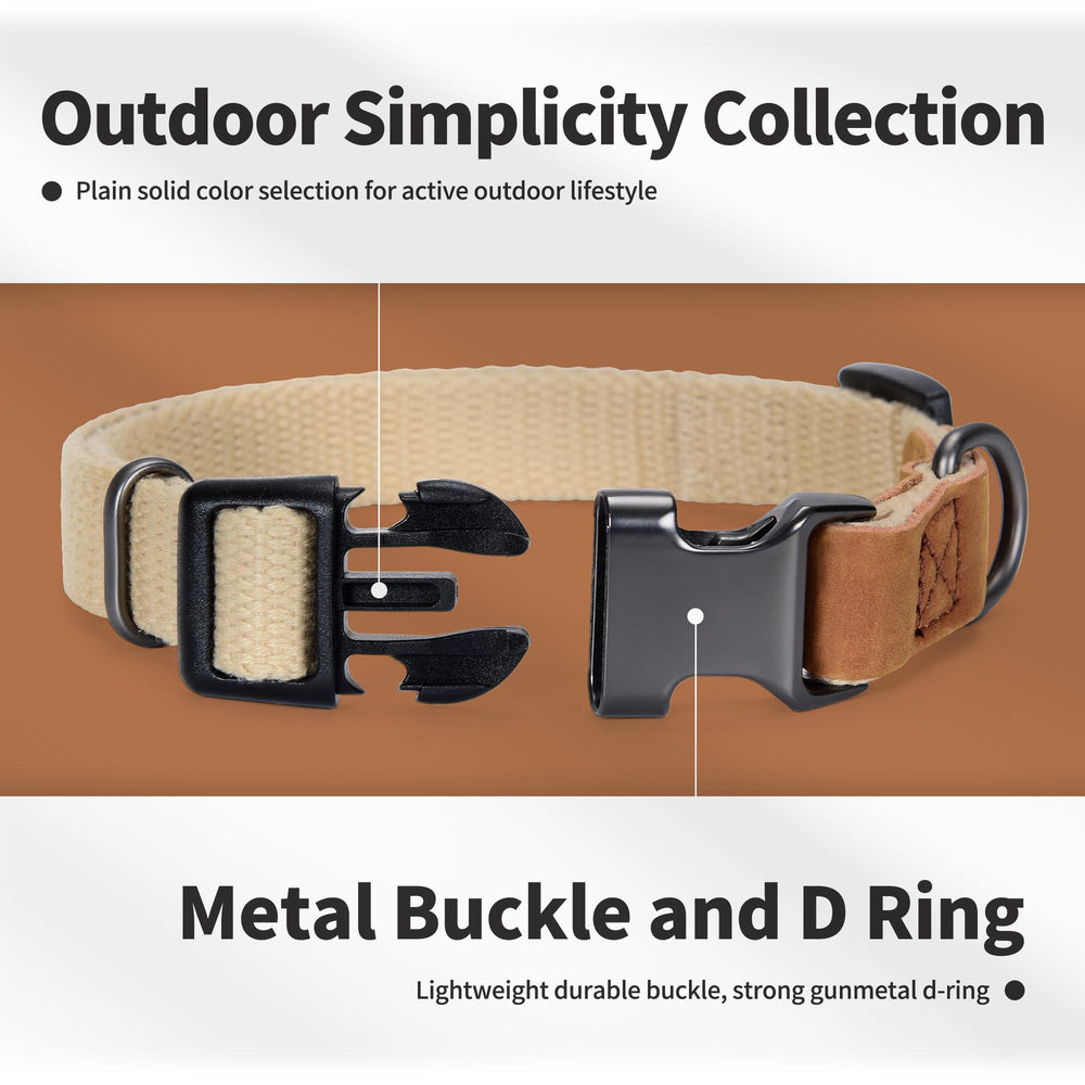 Collar Mile High Life con puntas de cuero genuino para toque premium.
