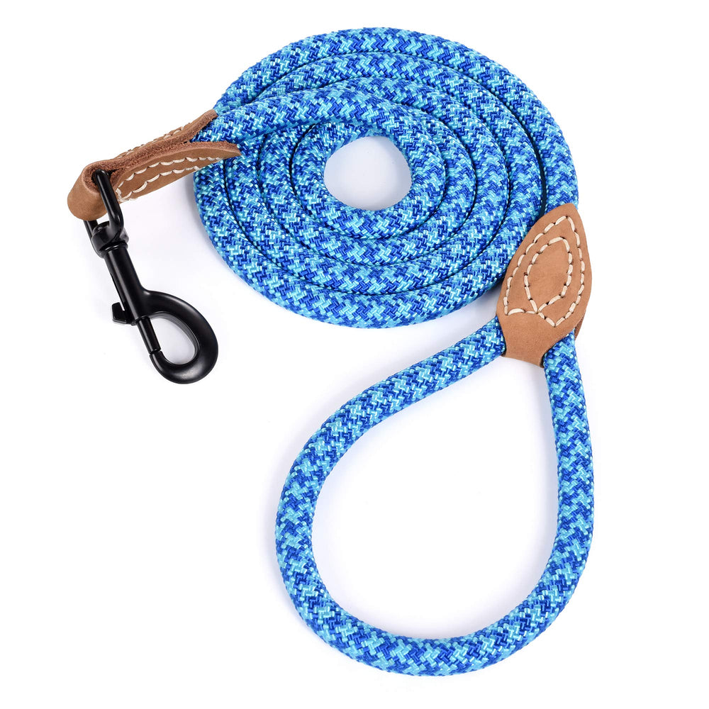 Mile High Life: correa de cuerda azul para paseos al aire libre.