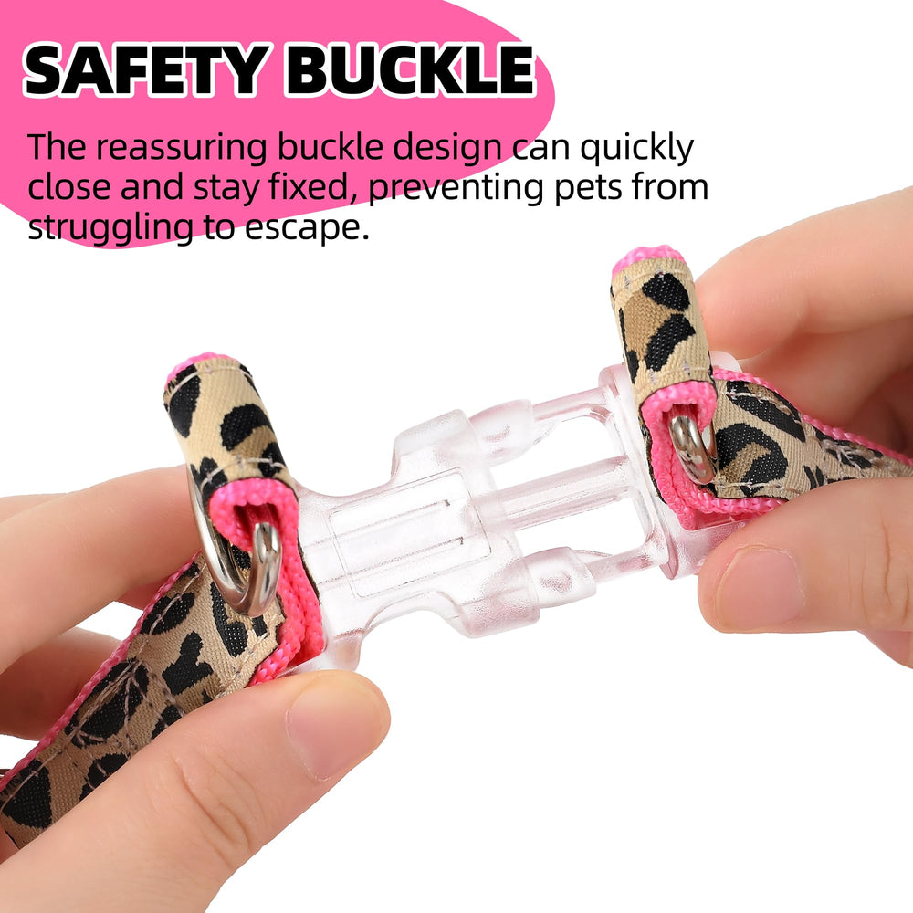 Diseño leopardo en rosa para el conjunto Mile High Life.