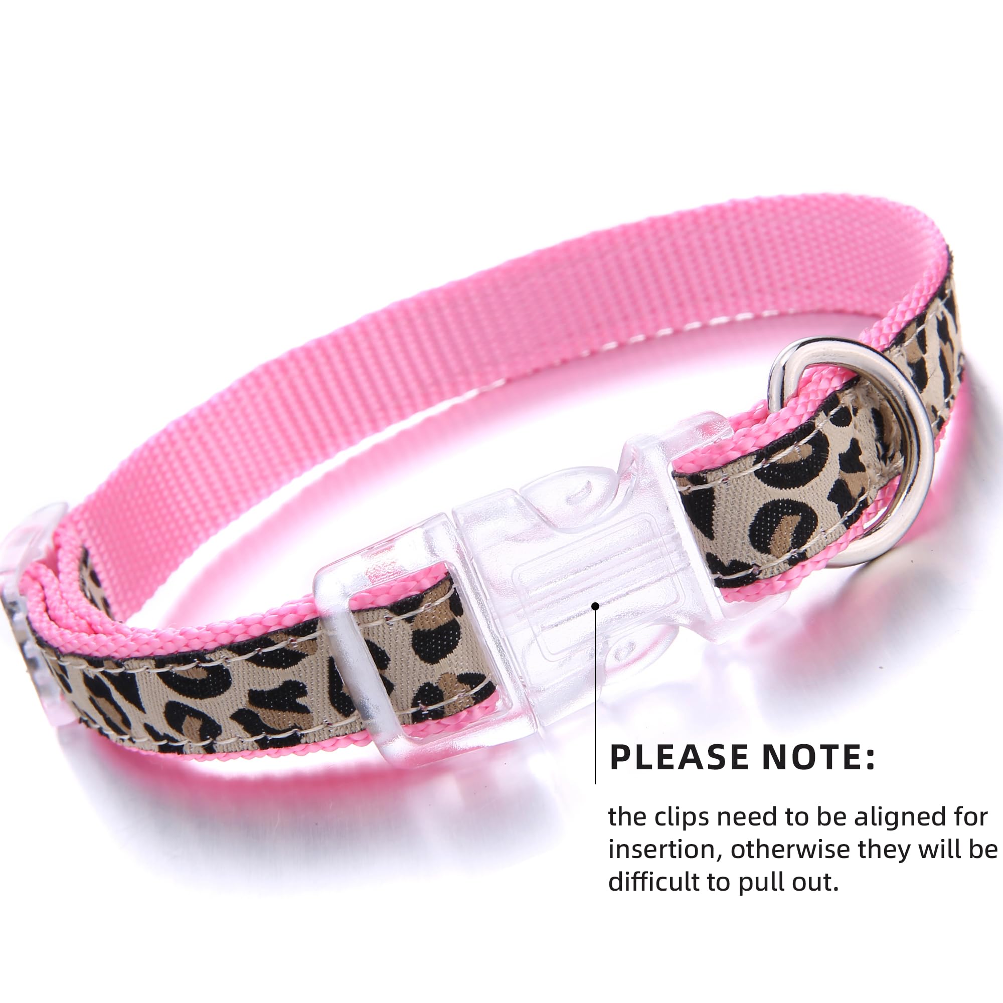 Kit de entrenamiento Mile High Life para caminatas, arnés y correa en rosa leopardo.