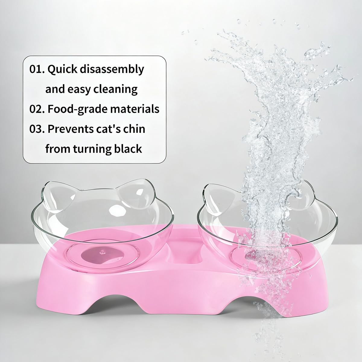 MILIFUN cuenco pequeño para gatitos y conejos, ideal para mascotas pequeñas.