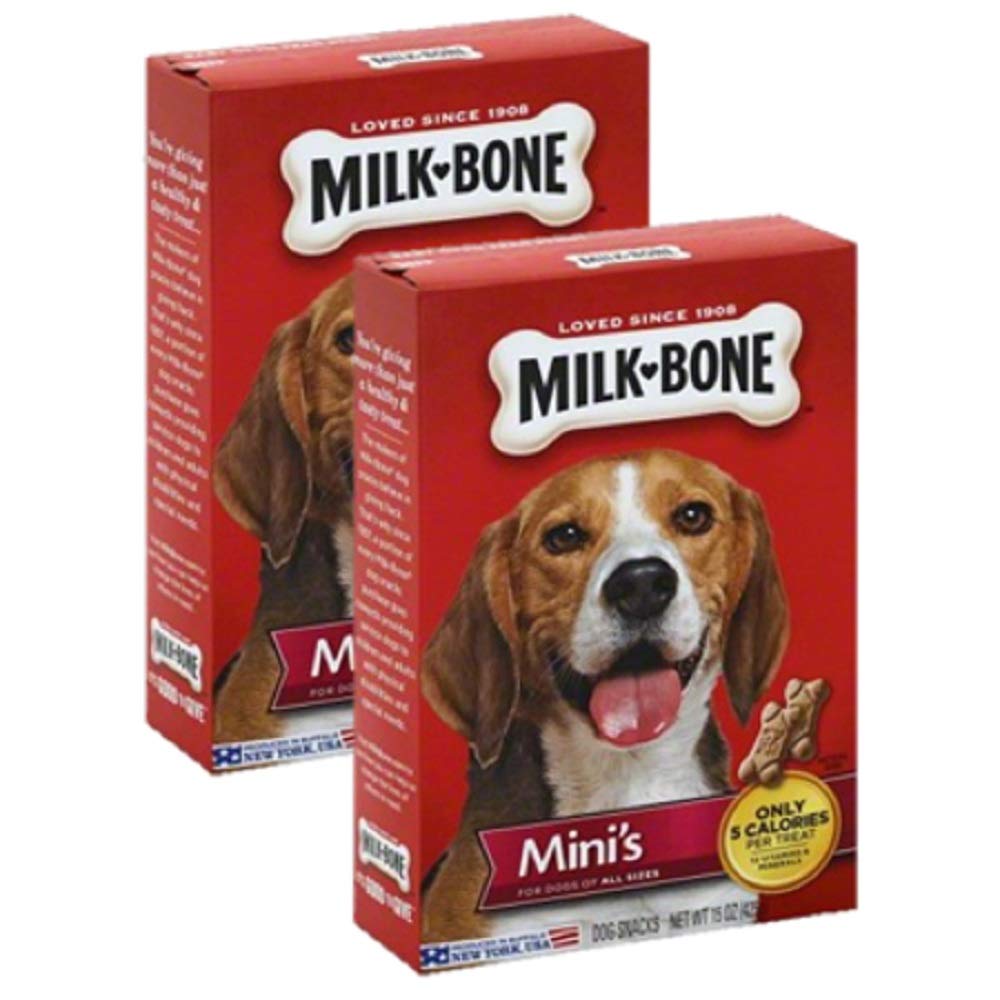 Milk-Bone Mini Original interior de la caja, más de 200 golosinas para compartir