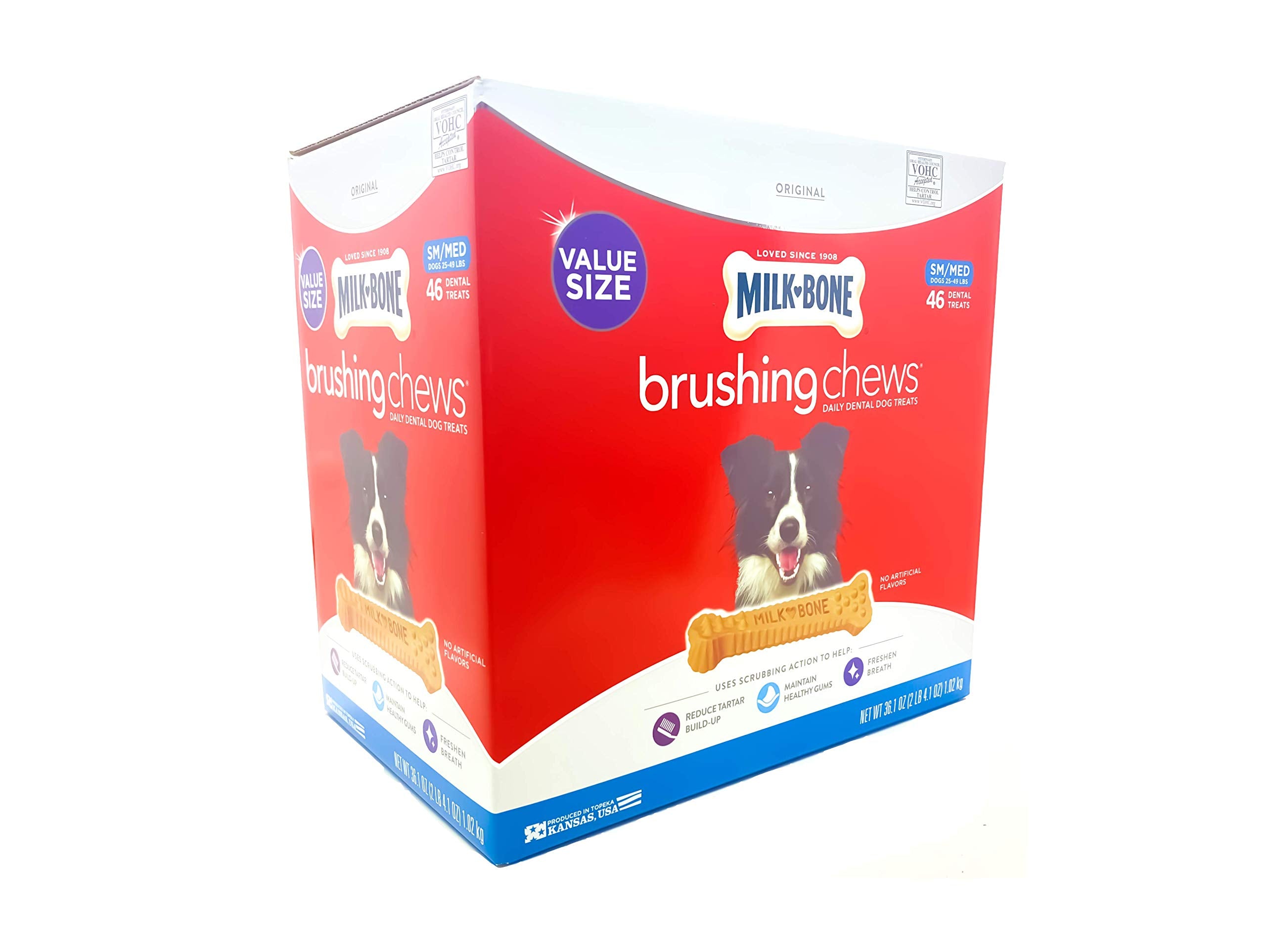 Milk-Bone Brushing Chews: sabor premium que facilita la rutina diaria de cuidado dental.