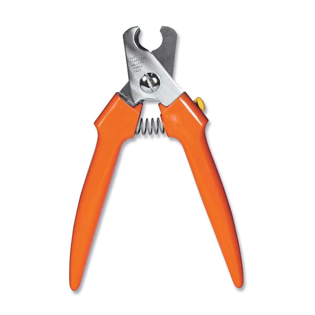 Millers Forge clip para uñas de perro grande en uso profesional, ideal para veterinarios
