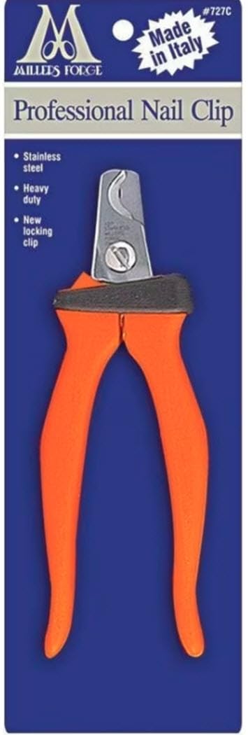 Cortauñas Millers Forge con manija naranja ergonómica para un agarre estable.