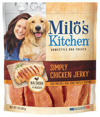 Milo’s Kitchen, empaque de pollo deshidratado, snack práctico para perros