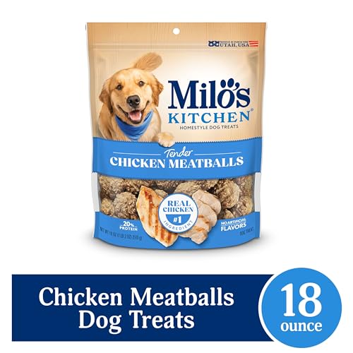 Textura suave de albóndigas de pollo para recompensa diaria de tu perro.