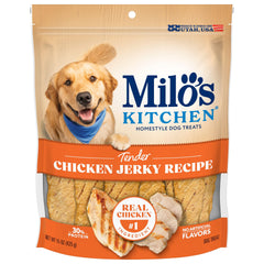 Milo's Kitchen tiras de pollo deshidratadas para perro, 15 oz, sabor pollo real